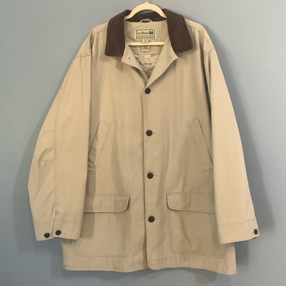 Men’s LLBEAN Barn Jacket Size XXL Like New 100% Cotton Flannel Lined 4 P… - Picture 1 of 12